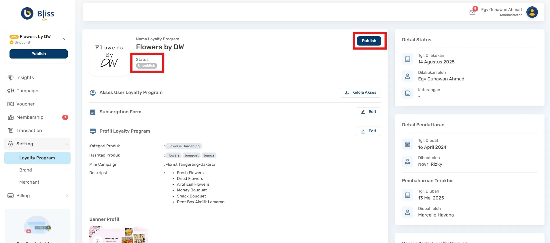 Loyalty Program Bliss